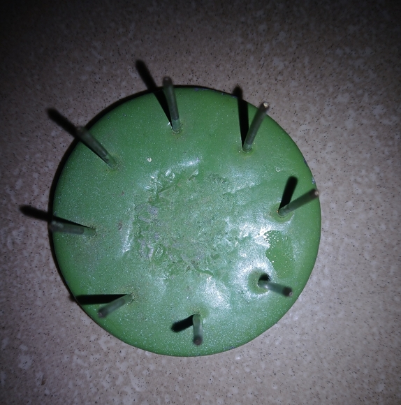 Vintage MCM Yamasan Tri-footed Ikebana Bowl Planter Thick Sand Glaze - Picture 3 of 11